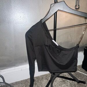 Black cut out crop top
Size small